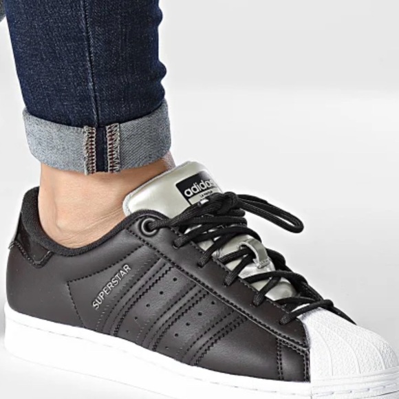 Adidas Superstar Dark Brown White & Metallic Shoes - Picture 7 of 7